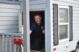 Member Tony Wallace having fun in the Smoke House