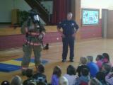 A few Members doing Public Education at a School